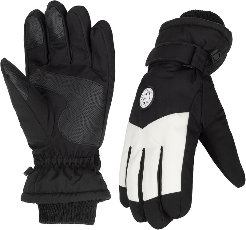 Eohak Men and Women Ski Gloves Winter Cold Weather Gloves Touchscreen Warm Waterproof Gloves for Cycling, Running, Driving, Skiing - Image 4
